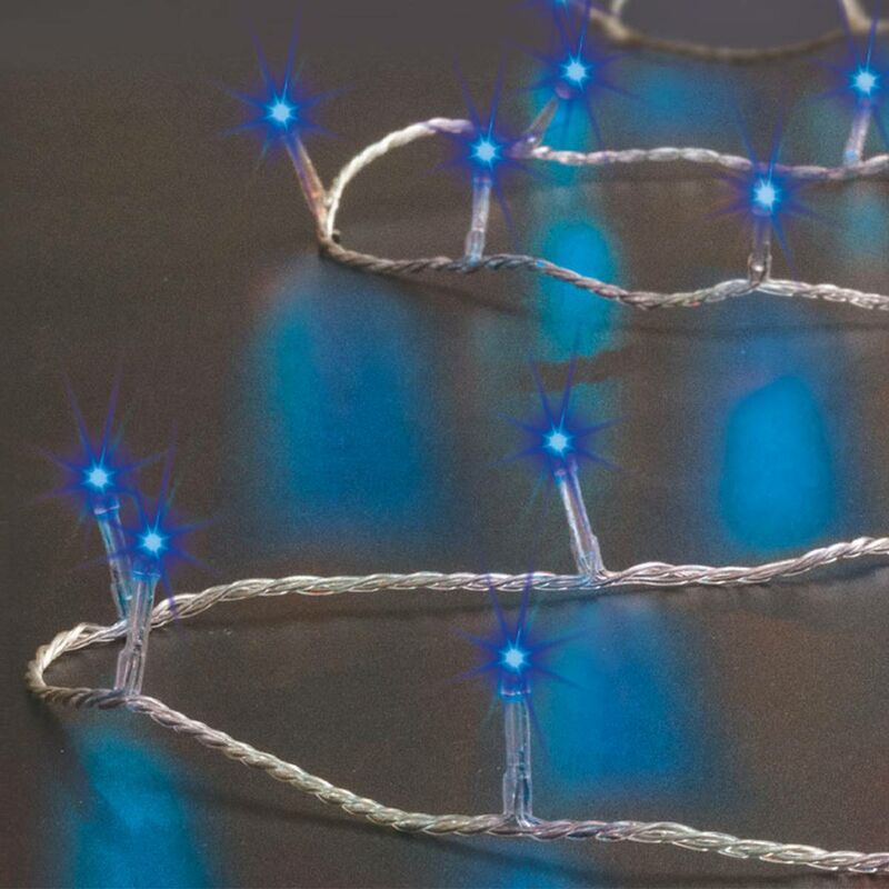foto del prodotto luce di stringa per esterni 200 led blu 20m feeric lights christmas