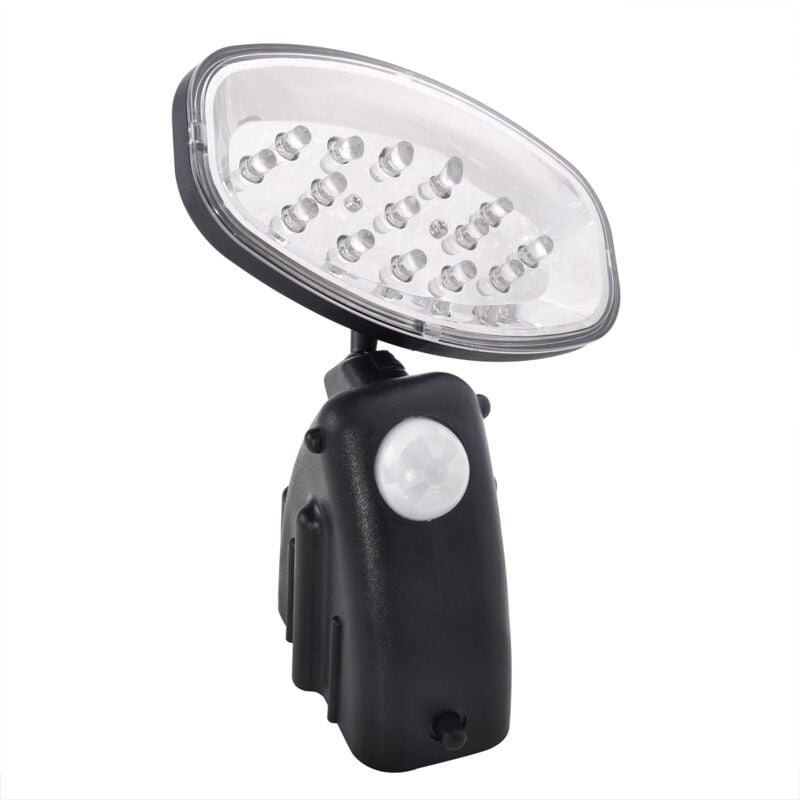 foto del prodotto luce esterna a led con rilevatore di movimento integrato e pannello solare versatile