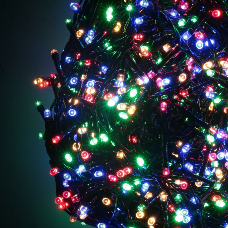 foto del prodotto luce filo 1200 led multicolor con controller 63m
