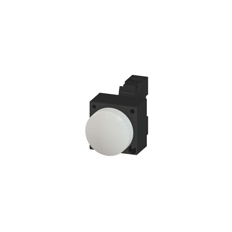 foto del prodotto luce indicazione con led integrato 24v ac/dc terminale a vite con supporto bianco