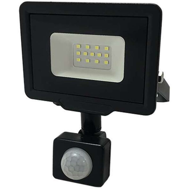 foto del prodotto luce led 10w ip65 800lm detector bianco hot 2700k