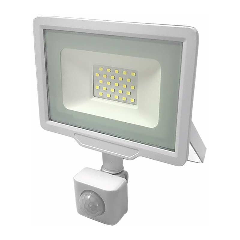 foto del prodotto luce led 20w 100w a detector ip65 1600lm bianco hot 2700k