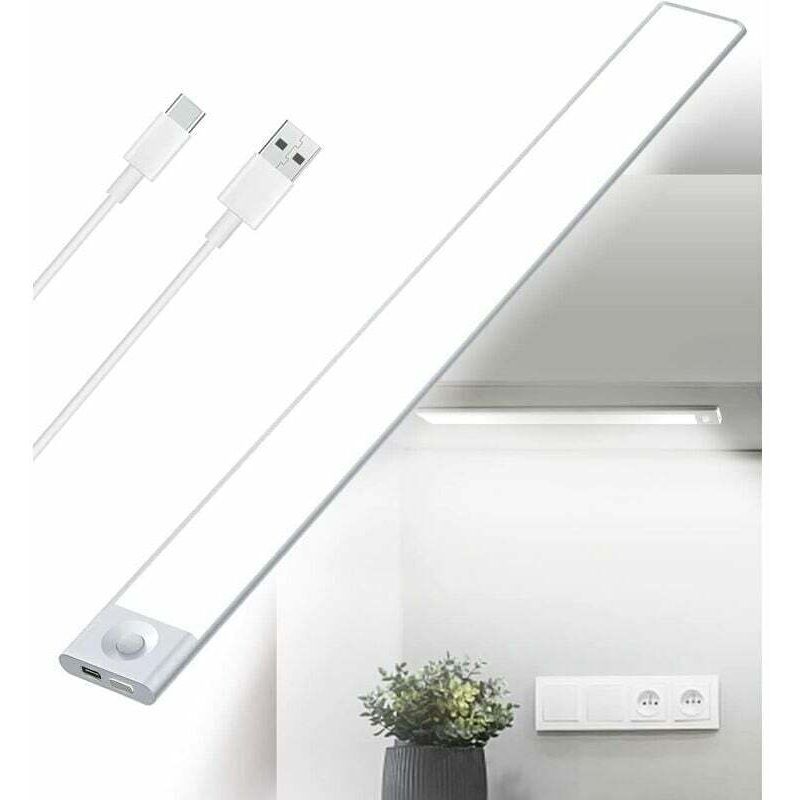 foto del prodotto luce led da cucina sottopensile ricaricabile tramite usb con sensore di movimento - illuminazione dimmerabile, utilizzata per scale interne.