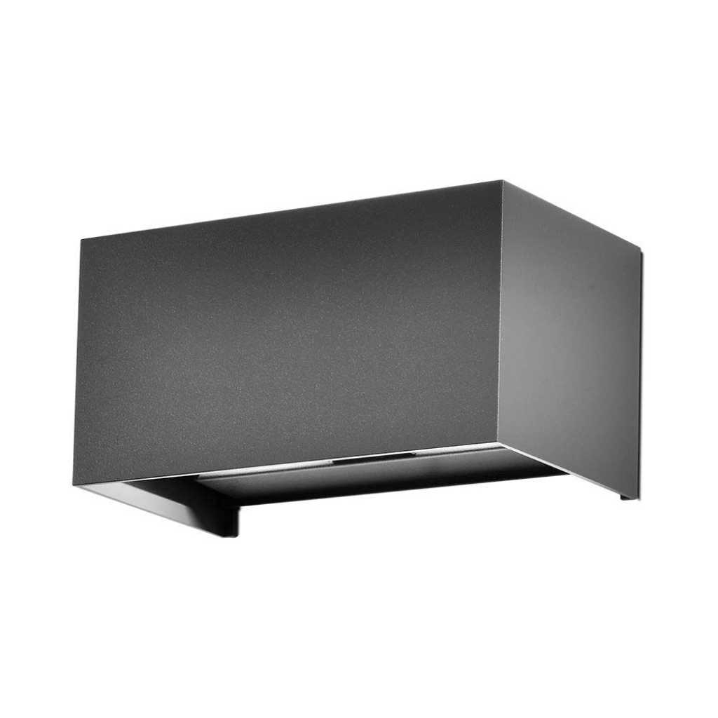 foto del prodotto luce led da parete 24w 3000k da esterno ip65 colore grigio chiaro