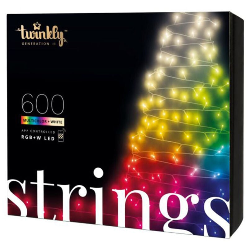 foto del prodotto luce led di natale twinkly string 600 rgb ip44 multicolore tws600spp-beu