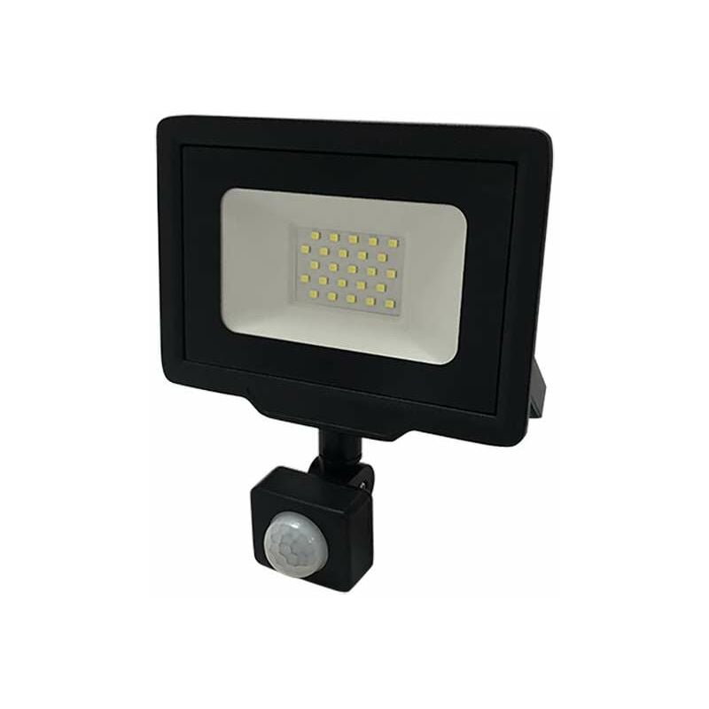 foto del prodotto luce led nera 20w 100w a detector ip65 1600lm bianco naturale 4500k