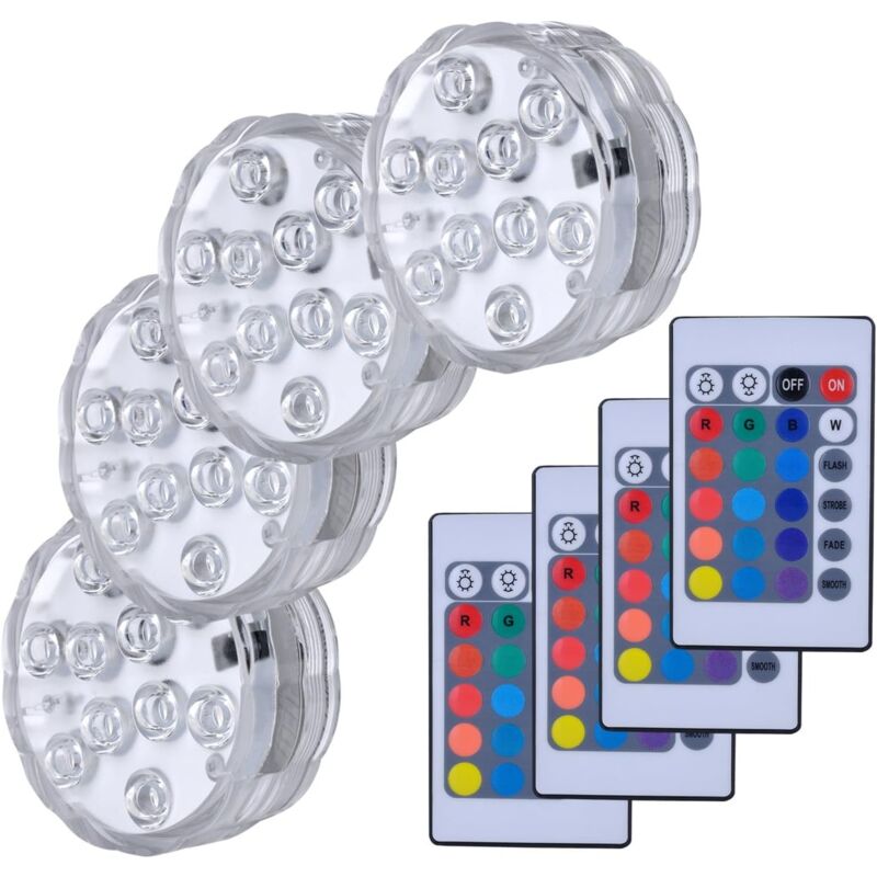 foto del prodotto luce led sommergibile, luci led subacquee multicolore, illuminazione sommergibile con telecomando, ip68 impermeabile per piscina decorazioni feste,