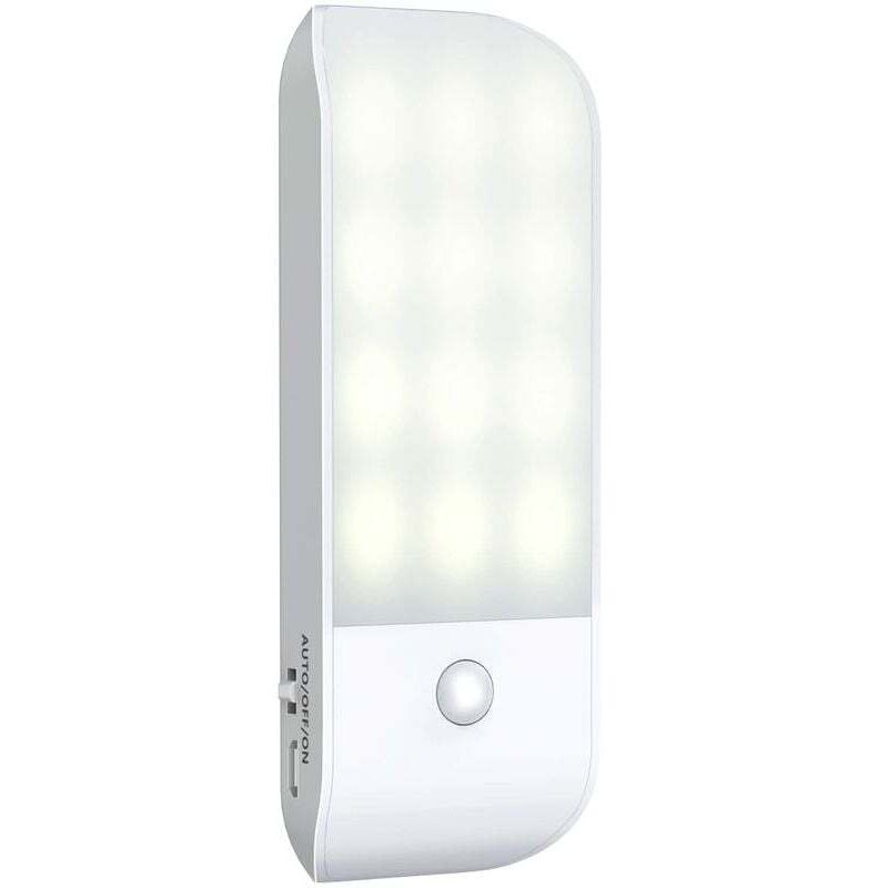 foto del prodotto luce notturna a led automatica lablanc luce notturna ricaricabile tramite usb con sensore di movimento, on auto off, luce bianca naturale per