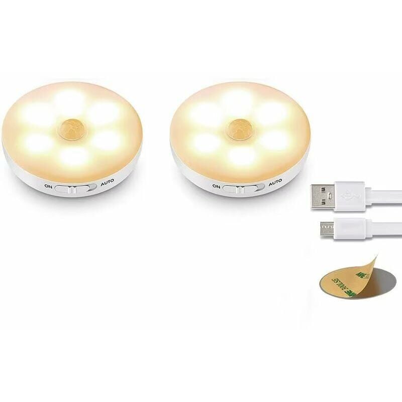 foto del prodotto luce notturna a led automatica, lampada con sensore di movimento per interni ternel, 3 modalit auto on off , luce per armadio a led, lampada usb