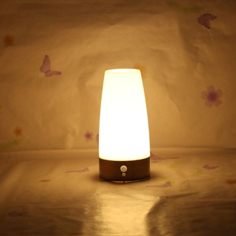 foto del prodotto luce notturna a led batteria 1 confezione , luce notturna con sensore di movimento, auto on off, luce notturna per bambini lampada pir sensore di