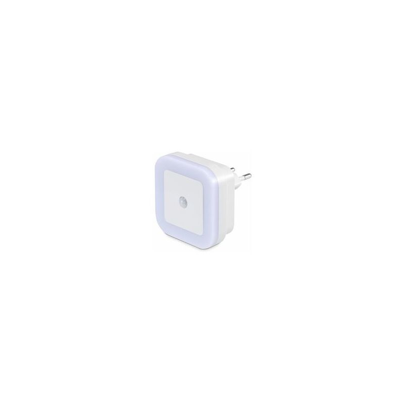 foto del prodotto luce notturna a led da 1 w con sensore di movimento pir luce bianca per cameretta, bagno, ingresso, scale, corridoio 1 confezione 
