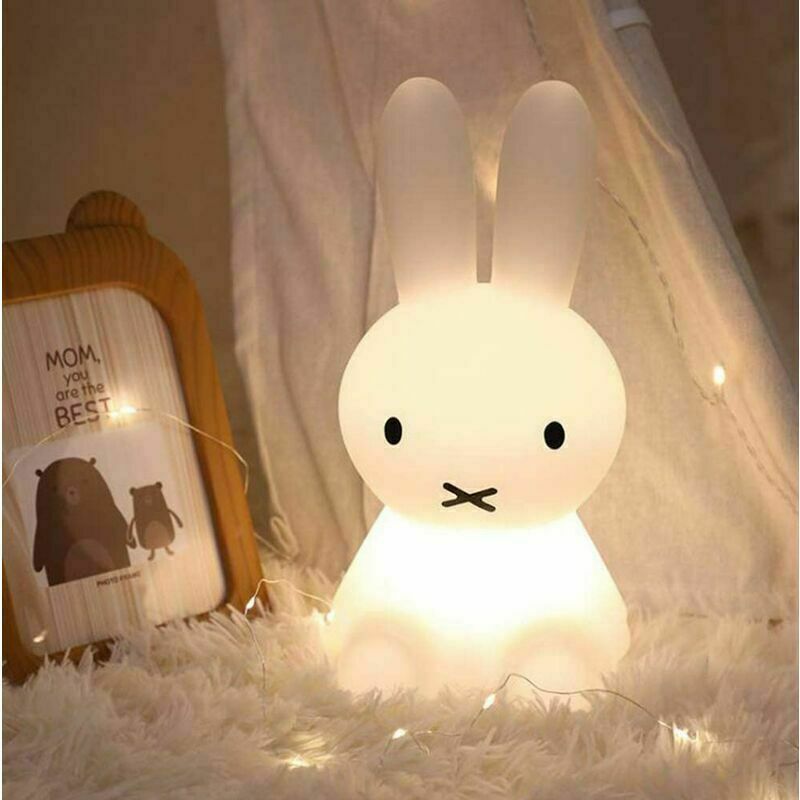foto del prodotto luce notturna a led, giocattolo di illuminazione per bambini, decorazione della stanza del coniglio, luce notturna colorata, adatta per regali per