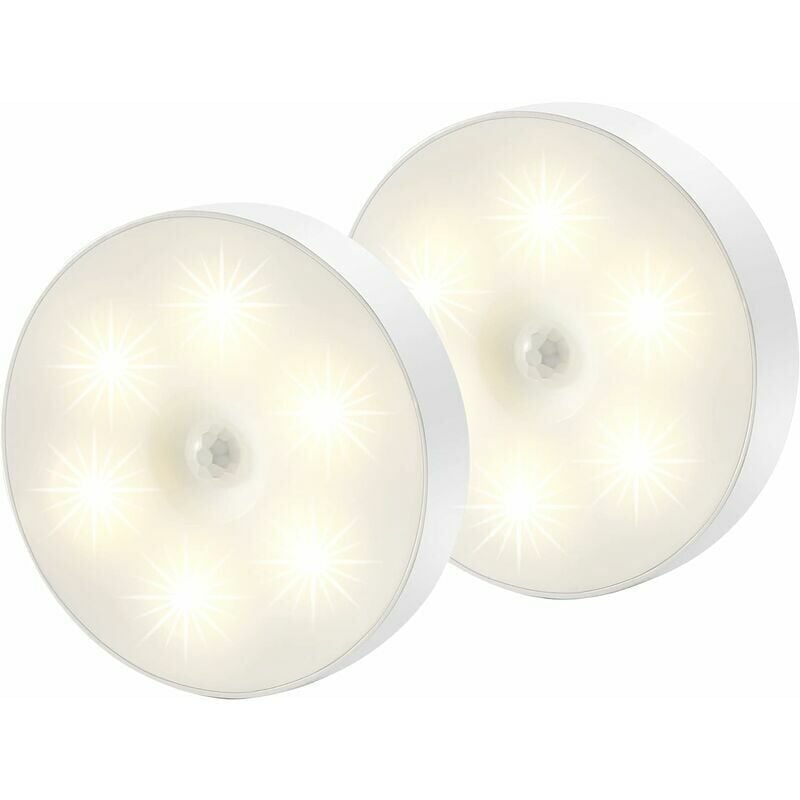 immagine 0 del prodotto luce notturna a led, luce con sensore di movimento magnetico per interni con cuscinetti adesivi gratuiti, attaccabile ovunque, sensore wireless
