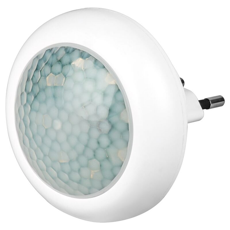 foto del prodotto luce notturna compatta a led con rilevatore di movimento, bianco freddo, rilevamento a 120 , portata 5 m, per interni ip20 .