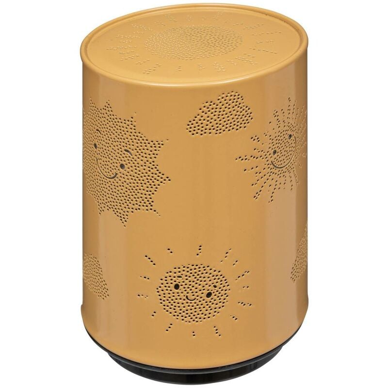 foto del prodotto luce notturna in metallo h13cm giallo ocra atmosphera cr ateur d int rieur