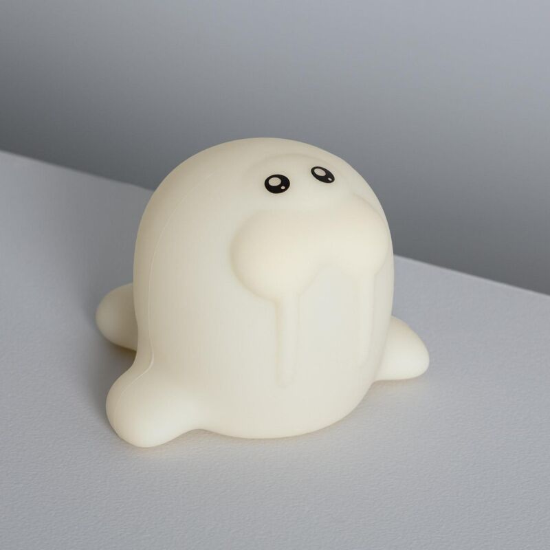 foto del prodotto luce notturna per bambini led tricheco rgb silicone ip67 rgb