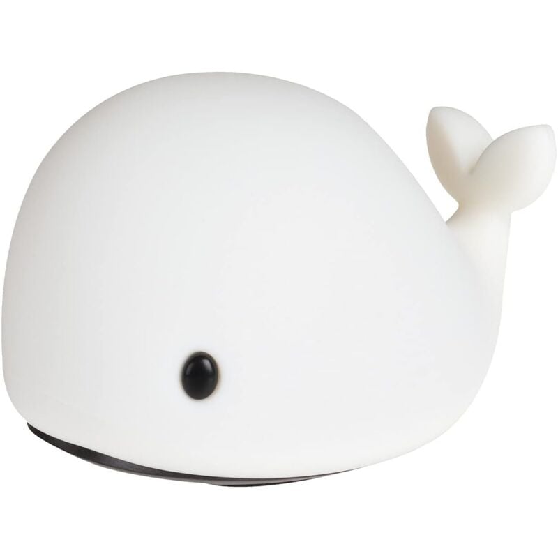 foto del prodotto luce notturna touch light in silicone, whale