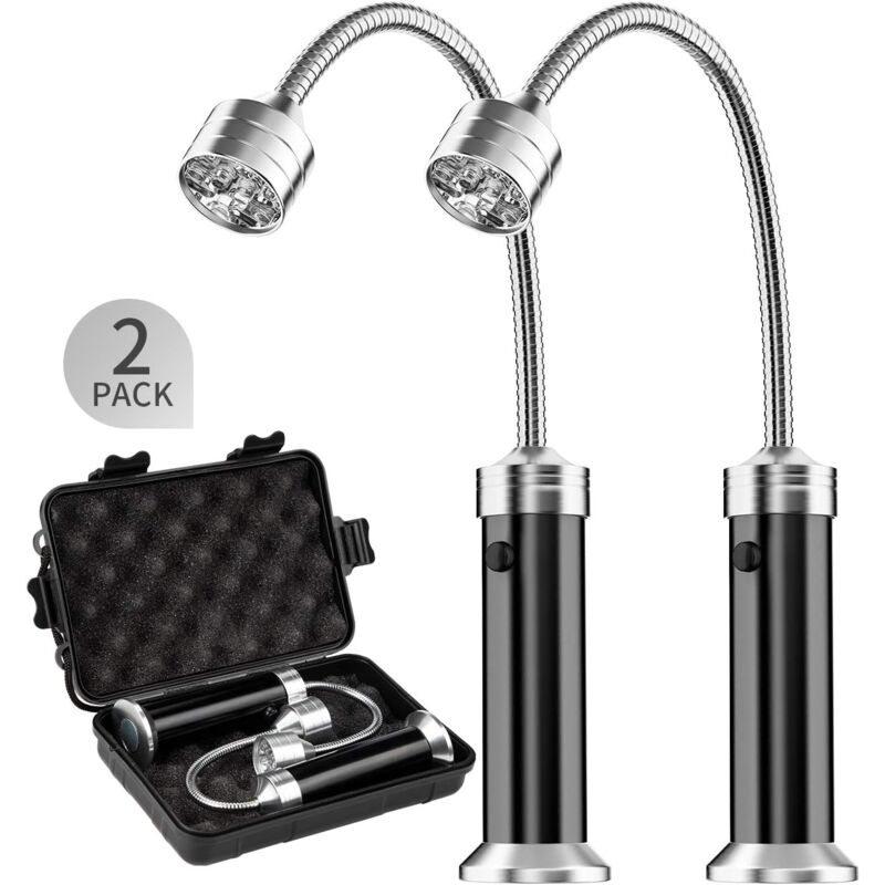 foto del prodotto luce per griglia, luce magnetica per griglia, set di luci per barbecue, accessori per barbecue, a batteria, angolo di rotazione di 360 gradi