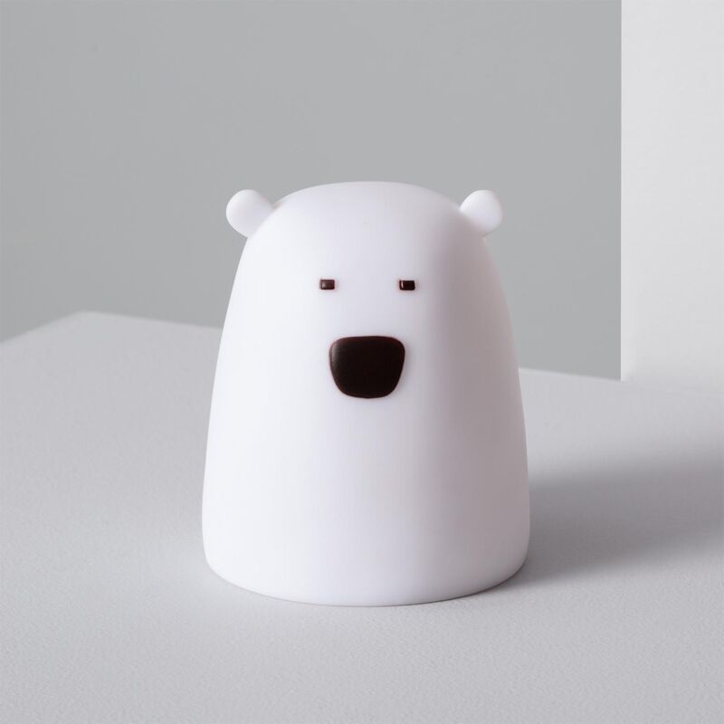 foto del prodotto luce per la notte led rgb da tavolo per bambini orso multicolore a pile rgb