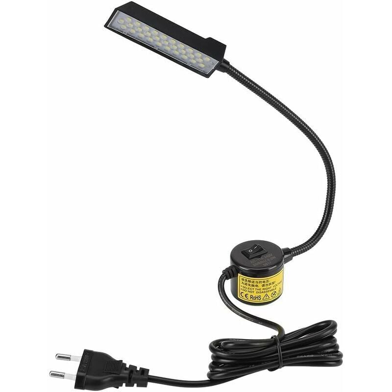 foto del prodotto luce per macchina da cucire a led, 30 luci a led per macchina da cucire con interruttore di base magnetico, luce da lavoro a led 110 250 v lablanc
