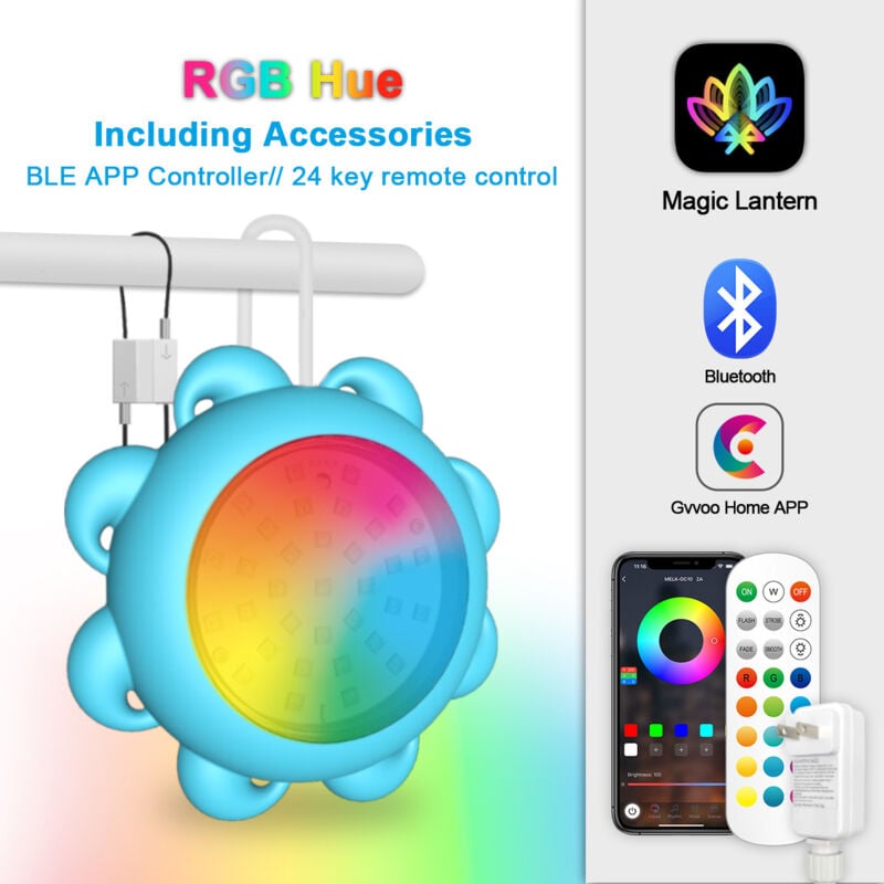 foto del prodotto luce per piscina fuori terra, luce per piscina sommergibile con telecomando, luce effetto rgb controllata, musica, timer, luce subacquea per piscina