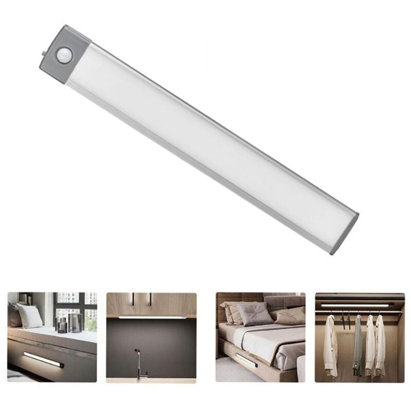 foto del prodotto luce sensore di movimento striscia led luci armadio sotto pensile 10w te b0558