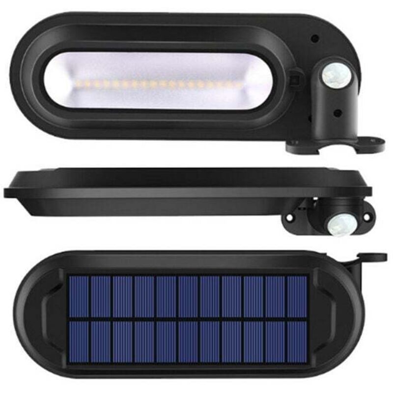 foto del prodotto luce solare a led multifunzionale con sensore di movimento a 4 modalit e interruttore ip65, luce solare da giardino per esterni impermeabile,