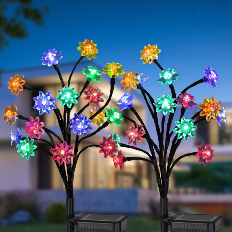 foto del prodotto luce solare da giardino per esterni, lampade solari impermeabili, lampada decorativa da paesaggio per esterni