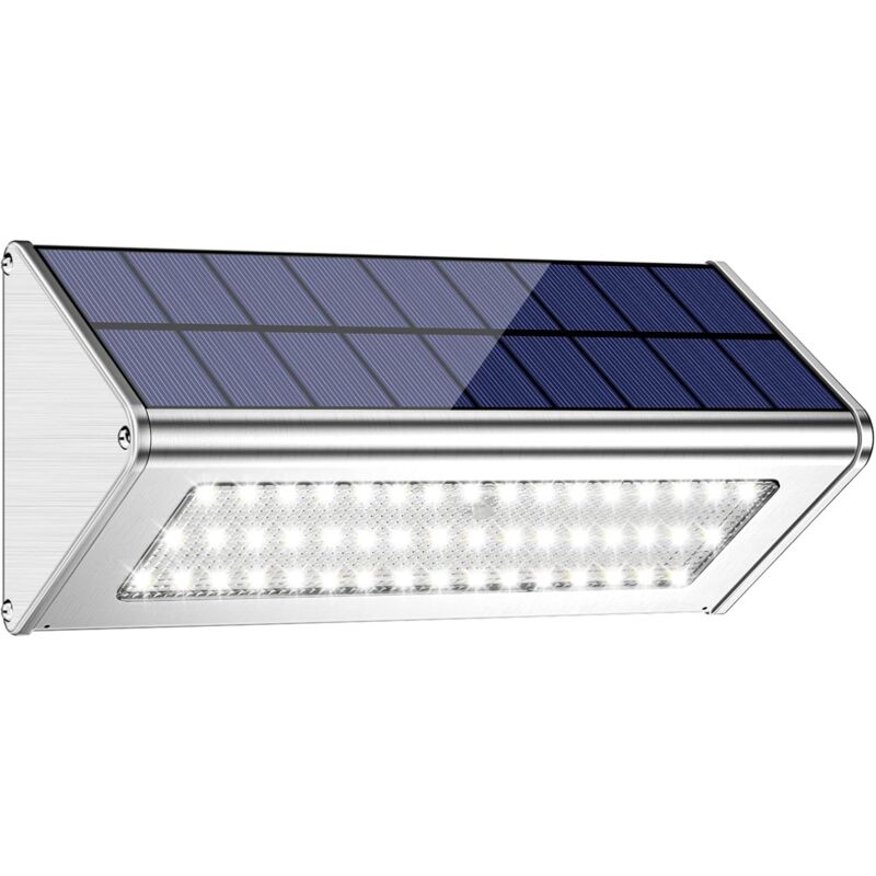 foto del prodotto luce solare esterna 48led 4500mah impermeabile con rilevamento del movimento radar