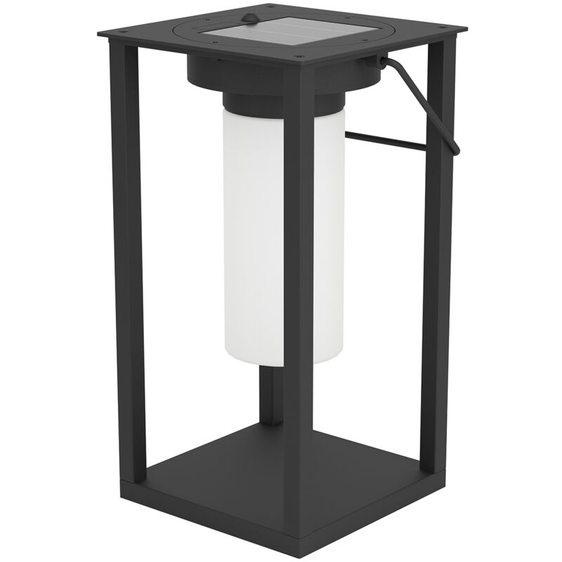 foto del prodotto luce solare esterno contemporanea usigni policarbonato nero e bianco led