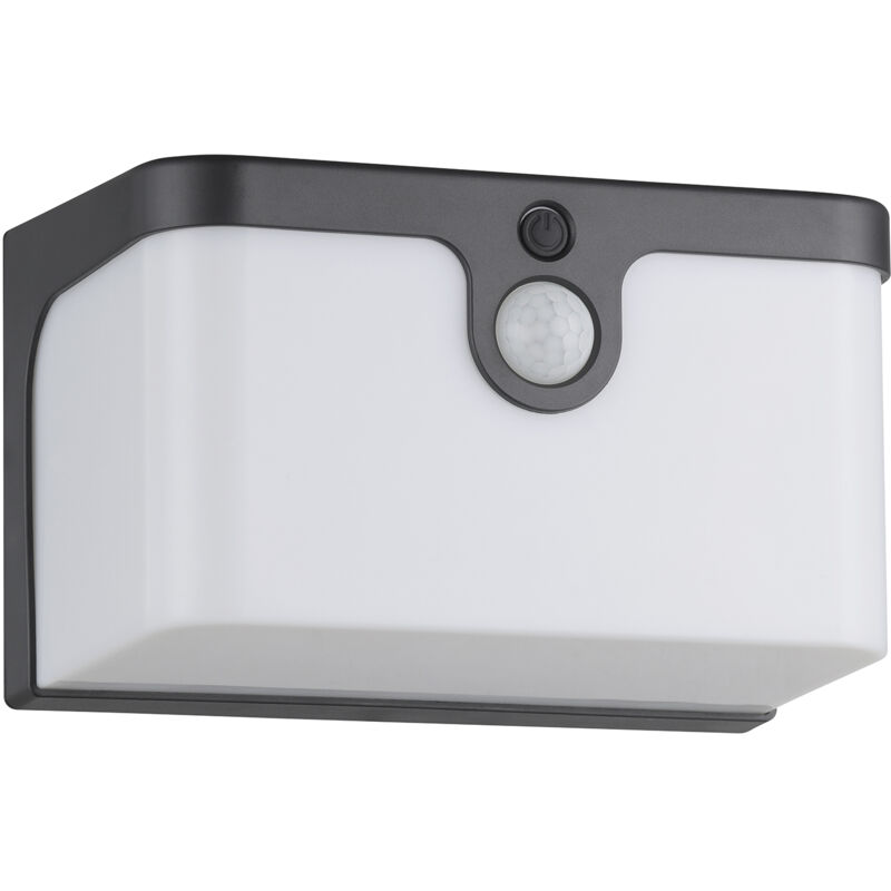 foto del prodotto luce solare esterno moderna croara policarbonato grigio e bianco led