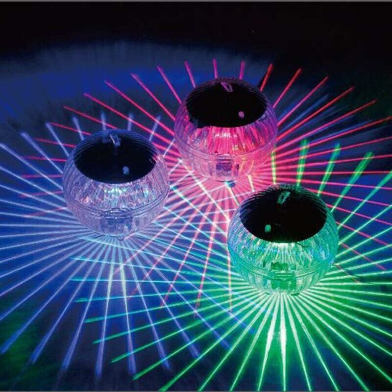 foto del prodotto luce solare galleggiante ymyny luce solare per piscina a forma di sfera magica che cambia colore, luce solare per laghetto 1 pezzo 