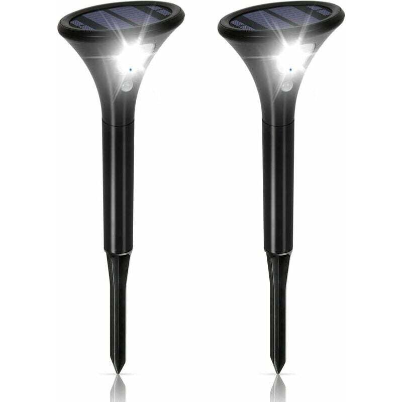 foto del prodotto luce solare per esterni con sensore di movimento, impermeabile ip65, illuminazione solare per esterni regolabile senza fili, luce di sicurezza a led,
