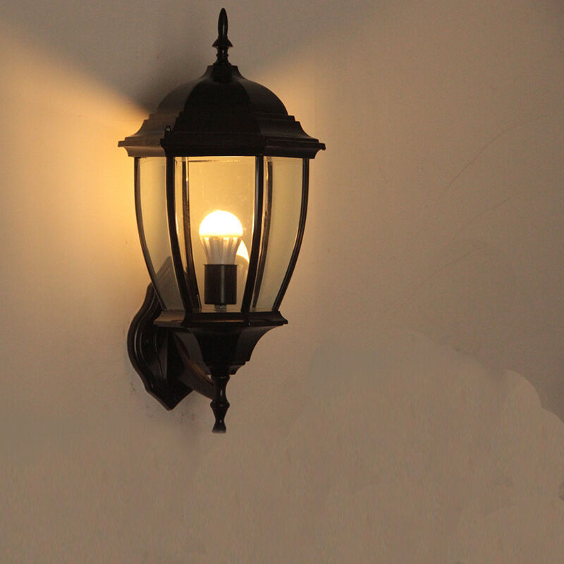 foto del prodotto luce solare per esterni, lampada da parete per esterni con lampadine a led, lampada da esterno per casa e veranda patio, applique da parete per
