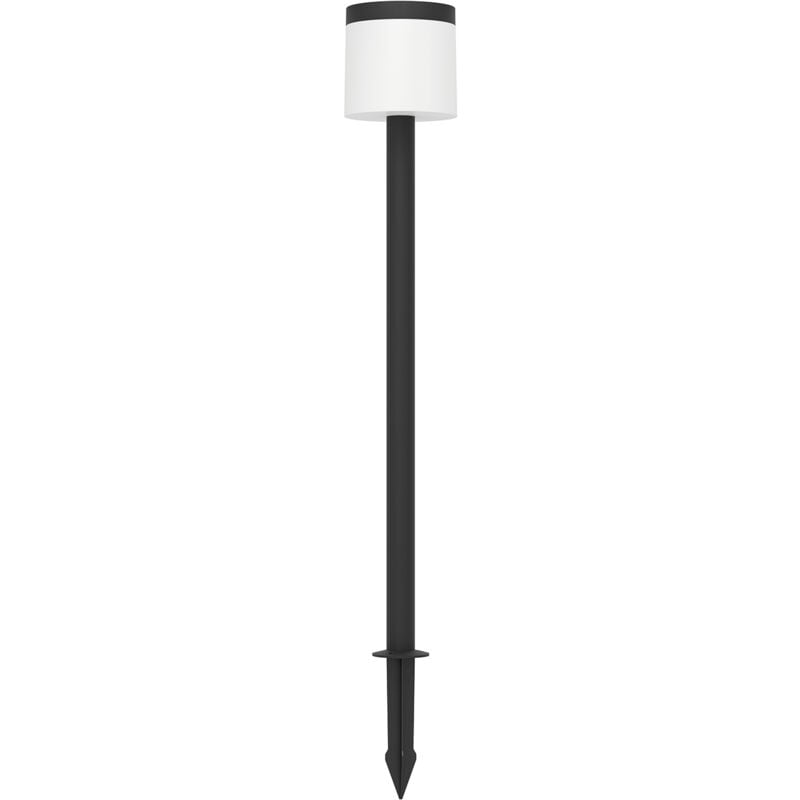 foto del prodotto luce solare picchetto esterno moderna pantete policarbonato nero led