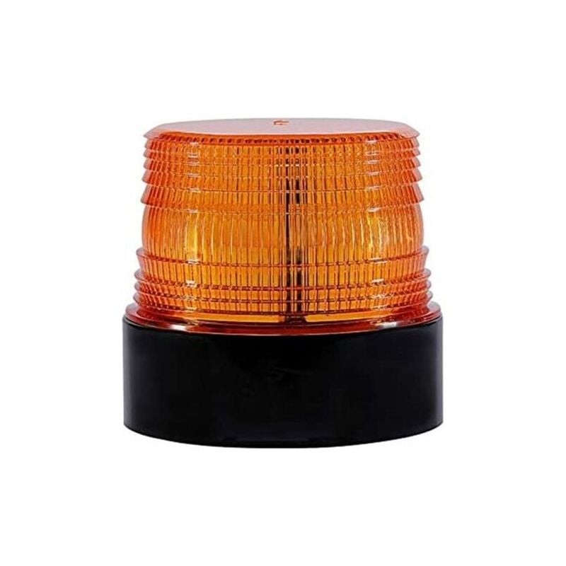 foto del prodotto luce stroboscopica wireless a led da 12 v con lampeggiamento magnetico, luci di emergenza arancione 