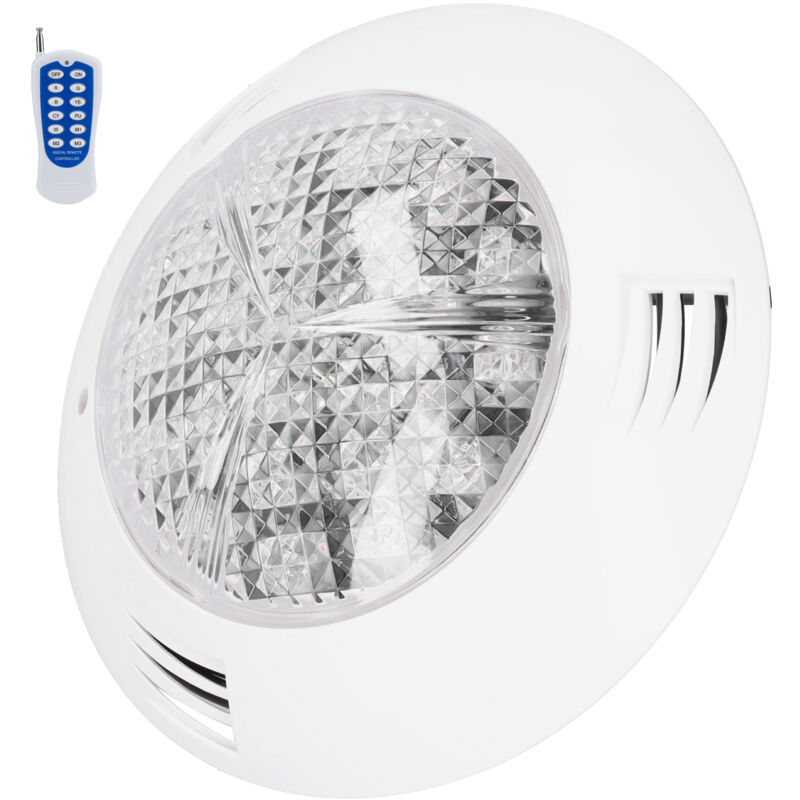 foto del prodotto luce subacquea rgb 24led con telecomando a 12 tasti, ip68 impermeabile, 24w ac12v