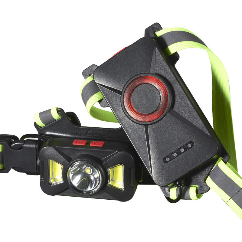 foto del prodotto luce toracica a led con cinghie riflettenti, 3 modalit , ricaricabile tramite usb, impermeabile, retroilluminazione per corridori, jogging,