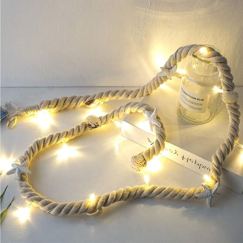 foto del prodotto luci a batteria, luci a forma di chiocciola di cotone impermeabili, 1,5 pollici, con 15 led bianco caldo, per natale, feste, matrimoni, giardino,