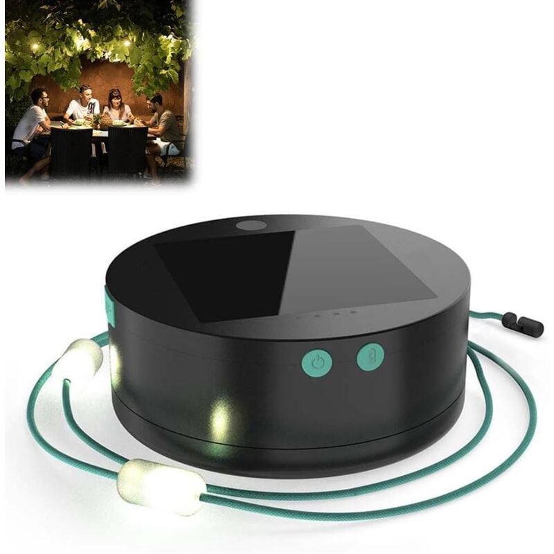 foto del prodotto luci a corda portatili, luci a corda pop up, luci a corda portatili da campeggio, luci a corda portatili impermeabili per camera da letto, giardino,