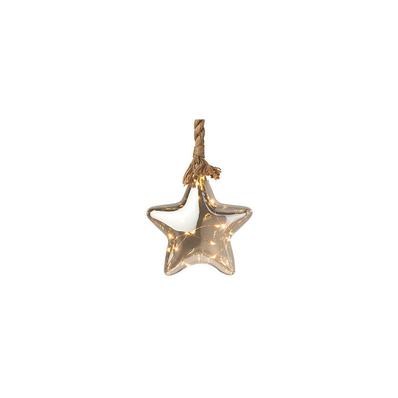 foto del prodotto luci a led micro stelle bianche opache e luminose calde