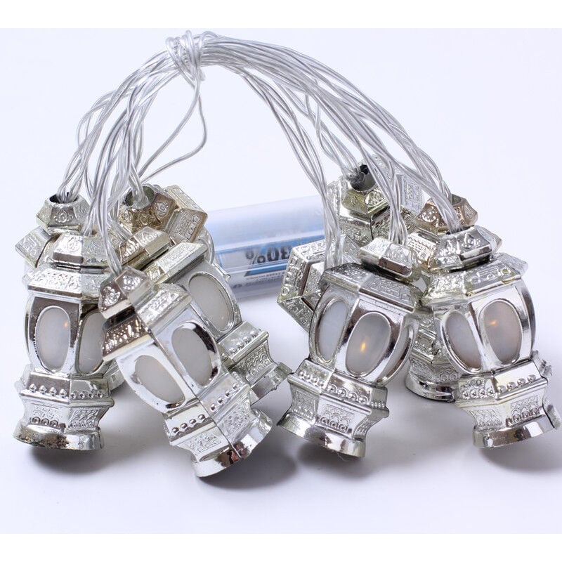 foto del prodotto luci a led per musulmani del ramadan decorazione per festival, feste, camera da letto, compleanno bianco caldo, 1,5 m, 10 led 