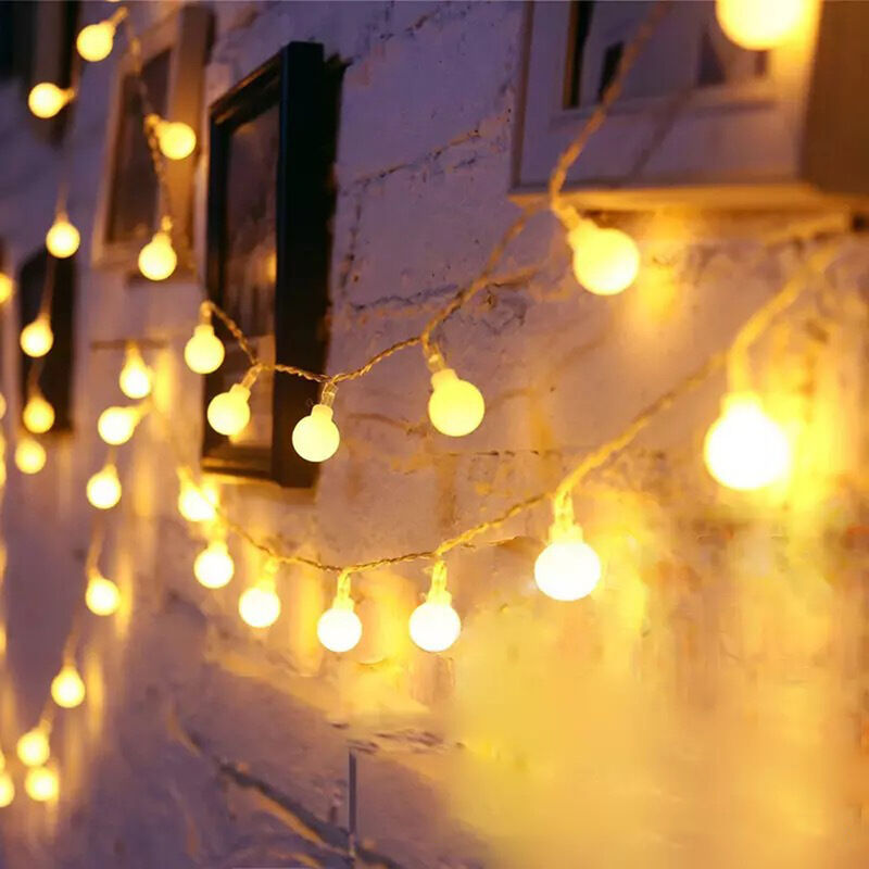 foto del prodotto luci a led usb orb string decorazione da campeggio all aperto luci sospese modellabili orb bianco caldo modello usb sempre luminoso 3 metri 20