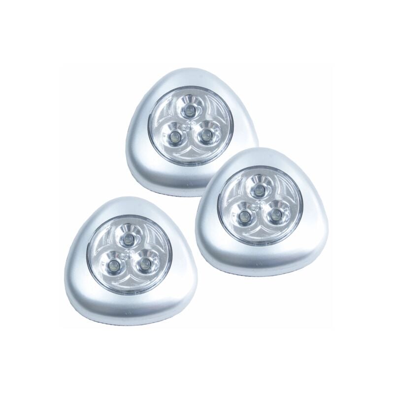 foto del prodotto luci adesive a 3 led, 3 pz.