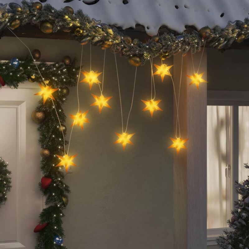 foto del prodotto luci di natale 10 led gialle 10 cm vidaxl