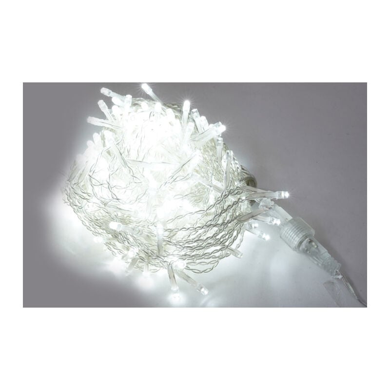 foto del prodotto luci di natale cascata 240 flash led 200x100 cm luce fredda cavo 3m trasparente