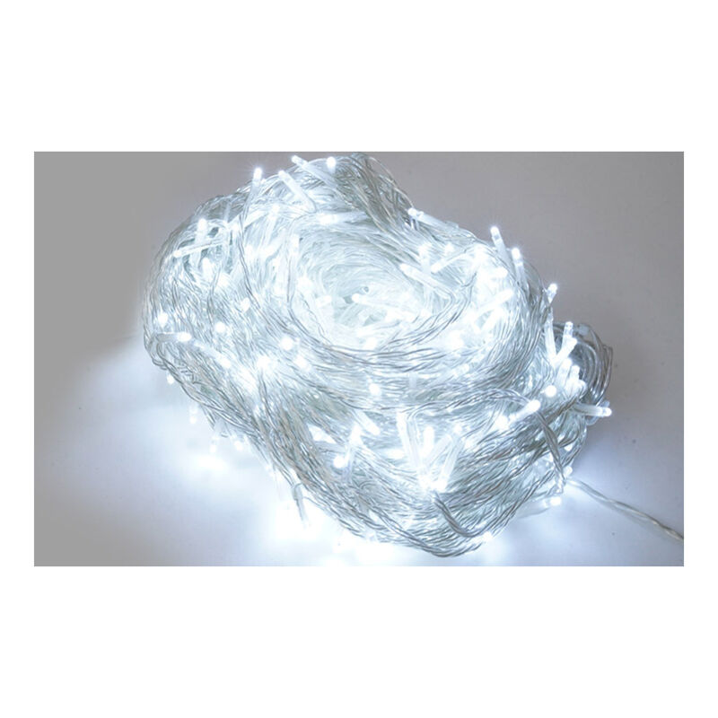 immagine 0 del prodotto luci di natale cascata effetto pioggia 360 led 200x200 cm luce fredda cavo 3m trasparente
