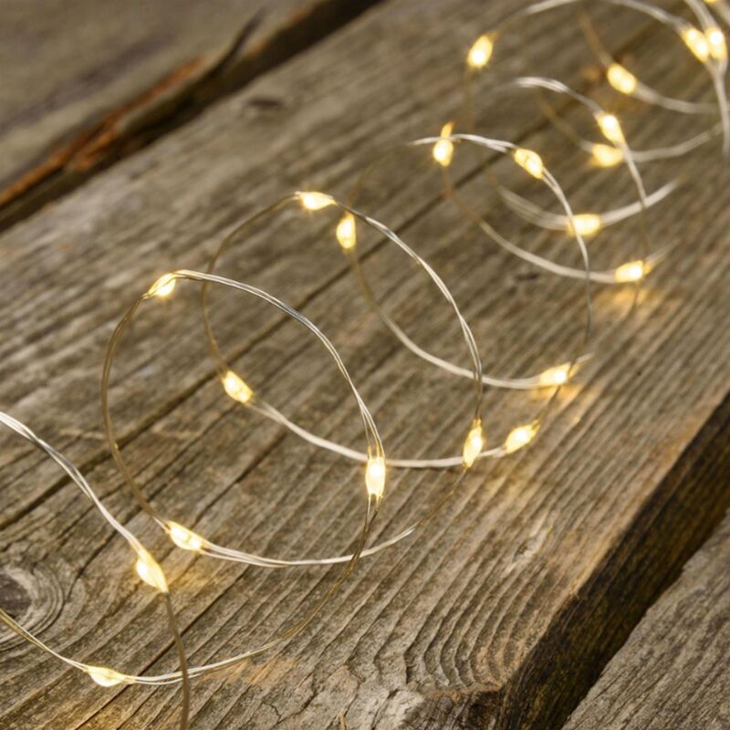 foto del prodotto luci di natale catena con micro led con controller giochi luce filo in metallo multicolore 400 micro led 20 m cavo rame