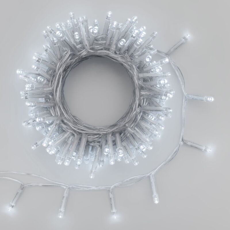 foto del prodotto luci di natale catena luminosa a batteria led 5 mm con telecomando per esterno luce calda 20 m 500 led