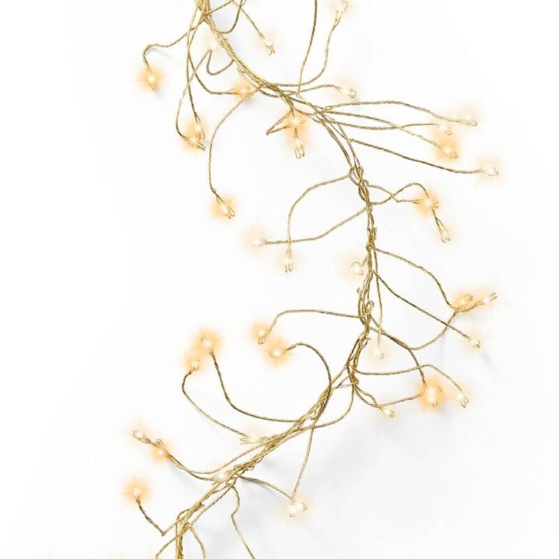 foto del prodotto luci di natale con 960 microled color bianco caldo da 6 m